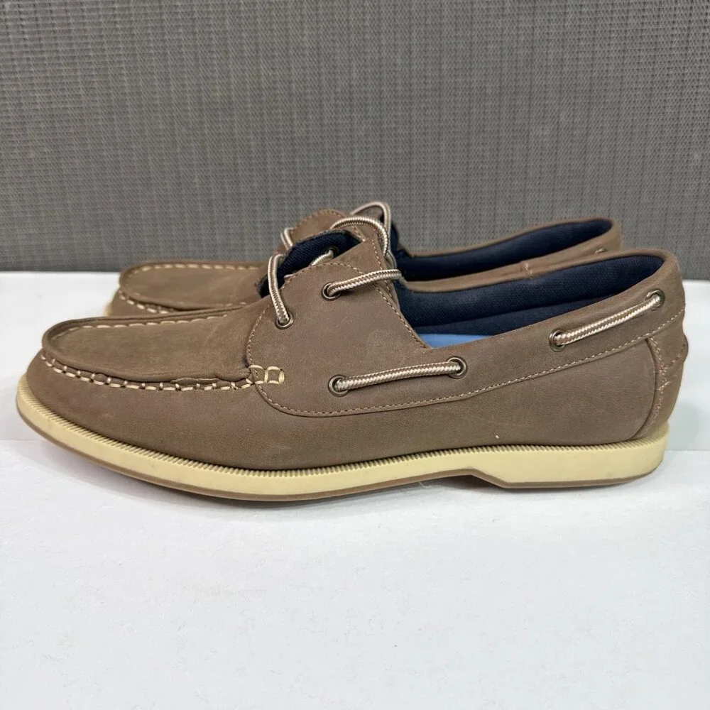 Cary Country Top Sider Loafer Sahara Men's Size 8.5M Brown Leather Lace Up